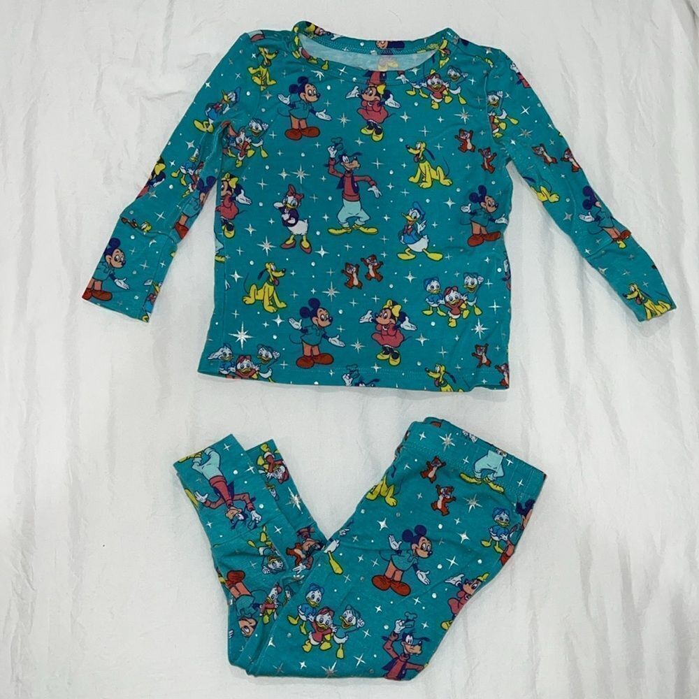POSH PEANUT DISNEY100 PAJAMA SET 6/12M - Picture 8 of 9